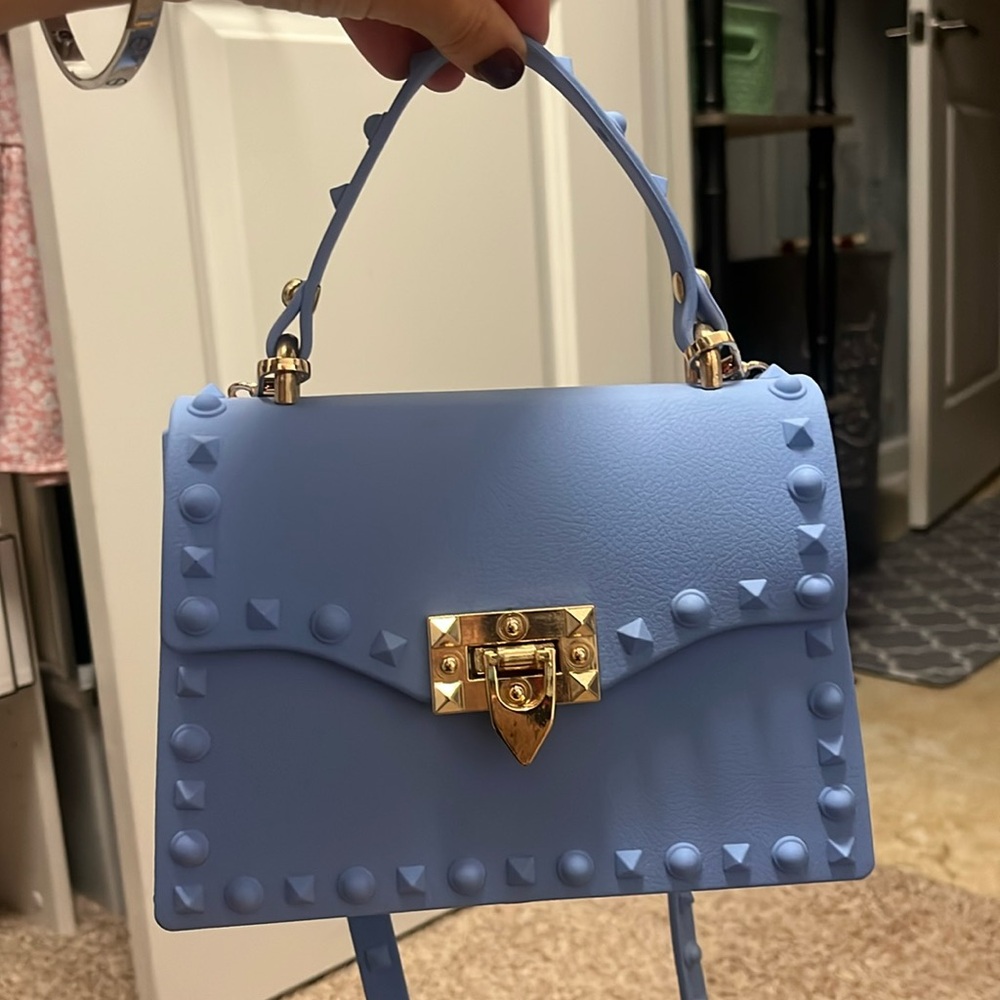 Studded blue bag 💙💙🦋